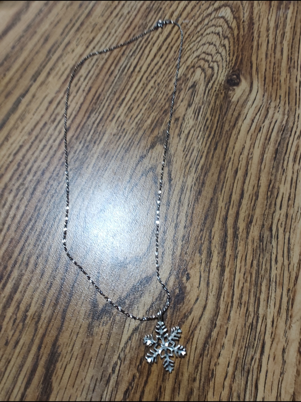 Silver Snowflake Pendant Necklace - Women Jewelry Necklaces